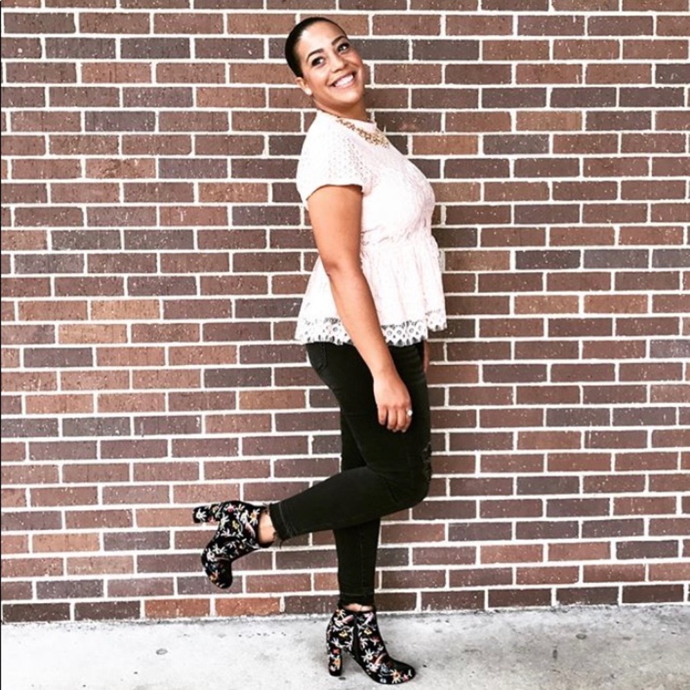Alya Lace Peplum Top